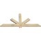 Ekena Millwork Kennewick Rough Sawn Timber Gable Bracket, Douglas Fir, 60"W x 27"H x 2"D x 4"F, 11/12 Pitch GBW060X27X0204KEN00RDF - alternate 3